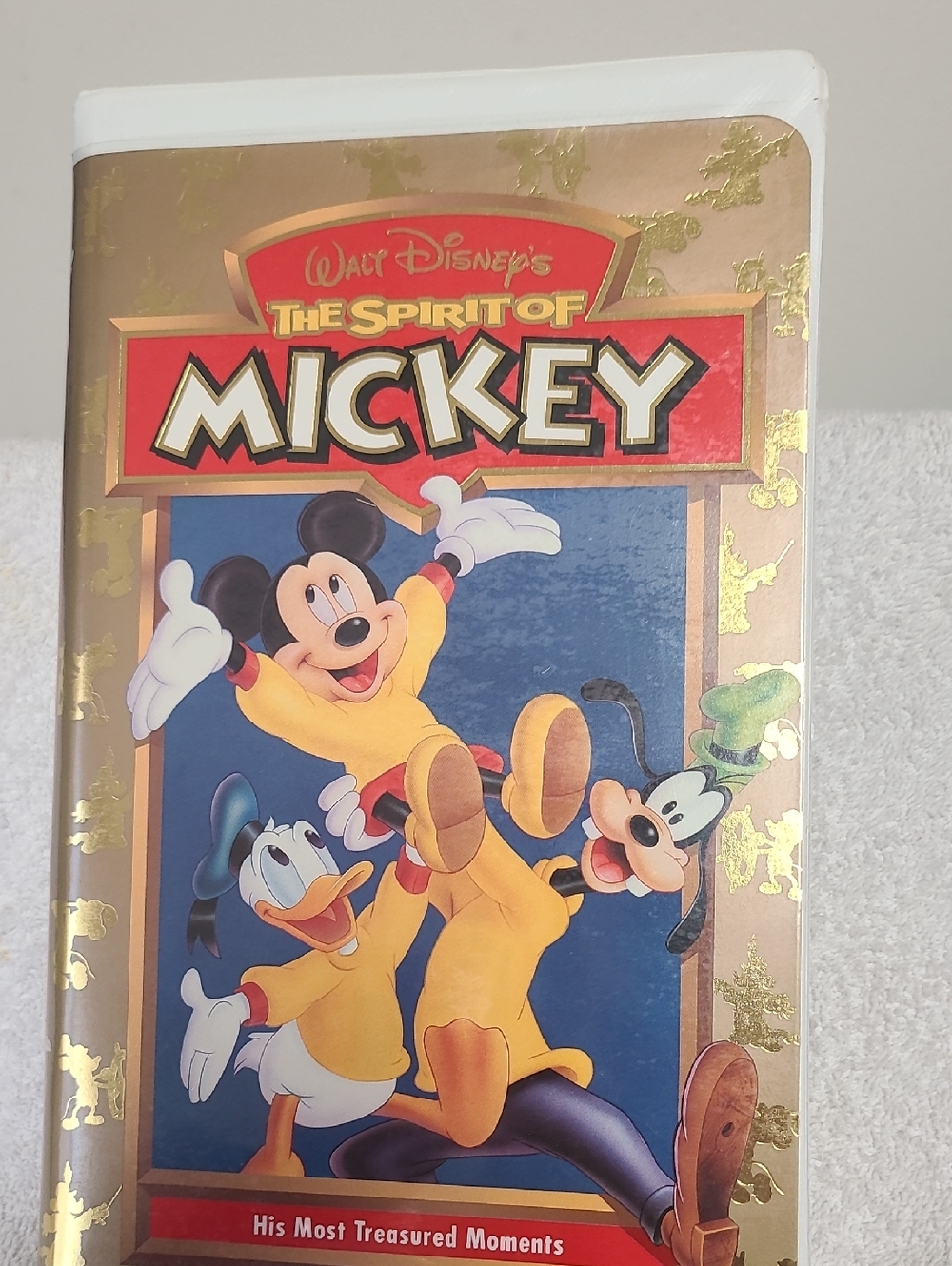Walt Disney The Spirit of Mickey Kids VHS - Gold and Red
